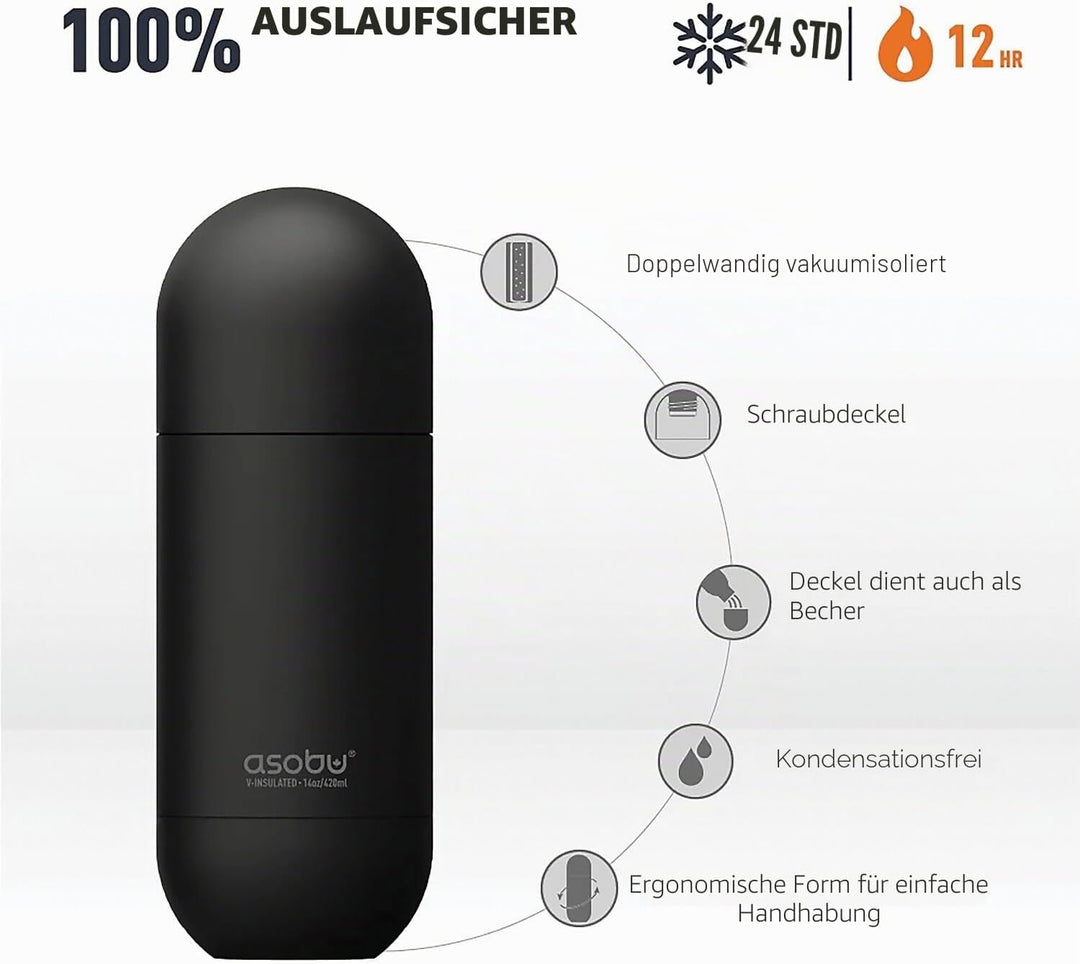 Asobu SBV30 silver Argent Thermobecher, Kunststoff, divers