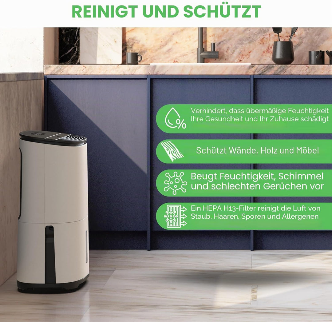 Meaco AreteOne 12L Luftentfeuchter &amp; HEPA Luftreiniger für ein 50m² Haus entfernt Kondensation und F