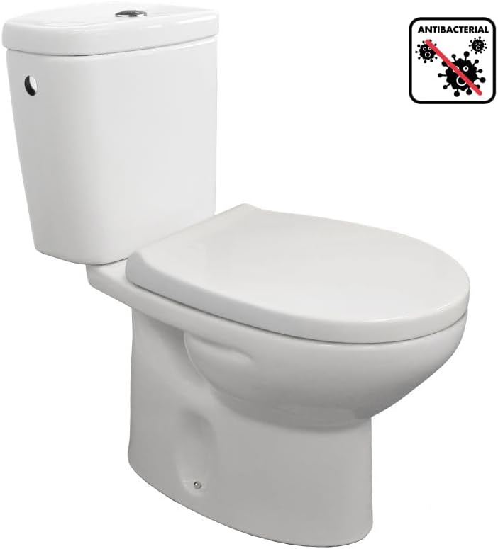 TATAY Toilettendeckel Universal mit Absenkautomatik | Einfache Montage | Hohe Widerstandsfähigkeit &