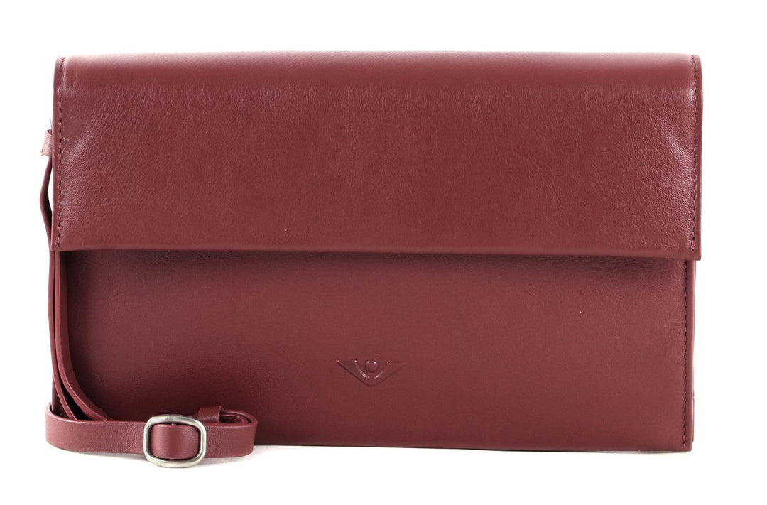 Voi Soft Leila Clutch Tasche Leder 23 cm Granat, Granat