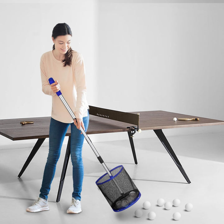 BESPORTBLE Tischtennisball Sammler Pongball Retriever Teleskopstange Behälter Organizer Leicht Tragb