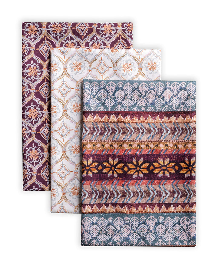 Maison d'Hermine Küchenhandtücher 3er-Set 100% Baumwolle 70 cm x 50 cm Wiederverwendbare Geschirrtüc