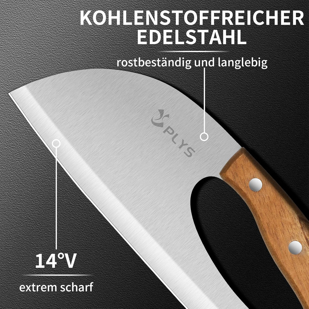 Plys Küchenmesser, Anti rutsch griff kochmesser profi messer, Scharfes Metzgermesser Fleischmesser G