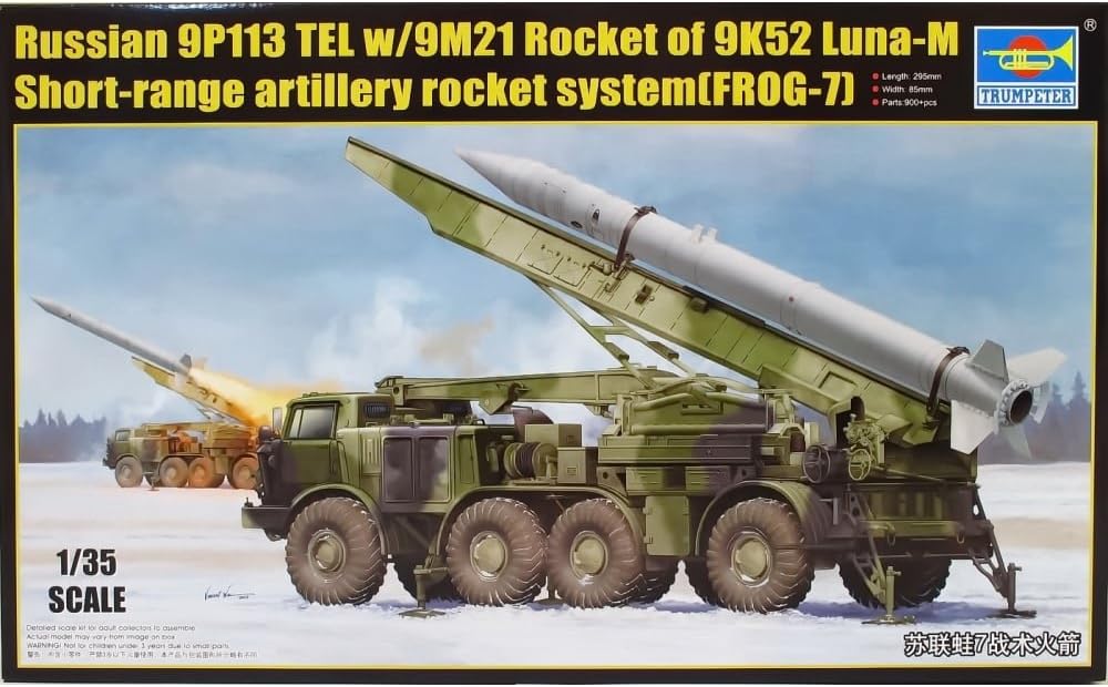 Trumpeter 001025 1/35 9P113 Tel W/9M21 Rakete auf Frog-7, verschieden