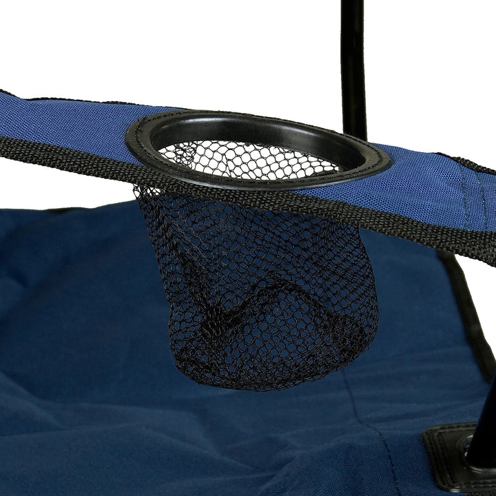 Nexos 2-er Set Angelstuhl Anglerstuhl Faltstuhl Campingstuhl Klappstuhl mit Armlehne und Getränkehal