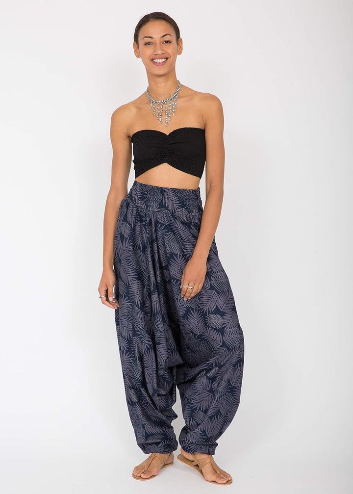 likemary Jumpsuit Damen Sommer – vielseitig tragbarer Einteiler aus Baumwolle – Haremshose mit flies