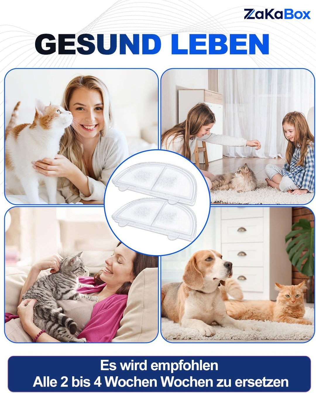 Katzenbrunnen Filter kompetibel mit Homerunpet Trinkbrunnen Filter, kompetibel mit Homerunpet Katzen