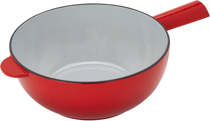 ZWILLING 1003156 Cast Iron Fondue-Set, Gusseisen, Rot/Ausflug, einfarbig (Getaway Solids)