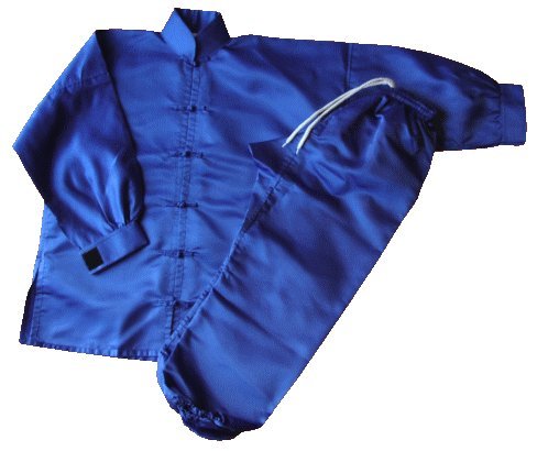 S.B.J - Sportland Kung Fu/Tai Chi Anzug Satin blau 200 Blau, 200 Blau