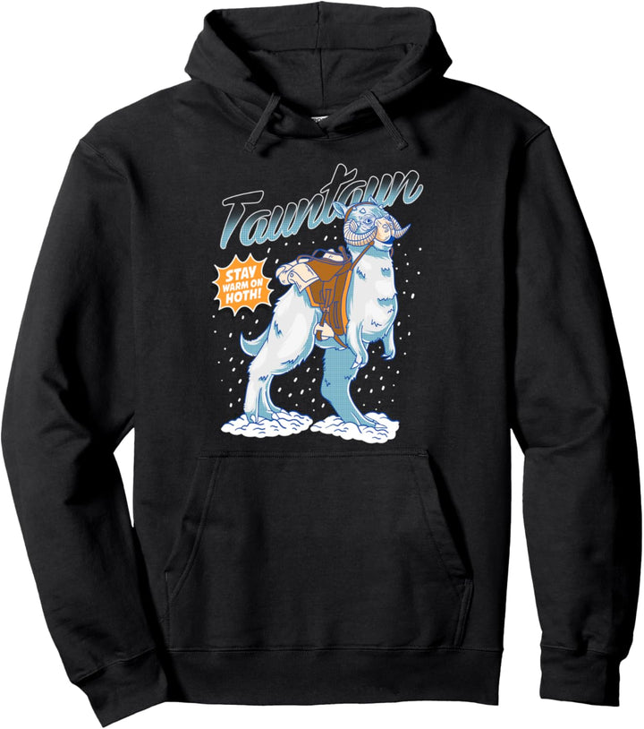 Star Wars Tauntaun Stay Warm On Hoth Comic Portrait Pullover Hoodie