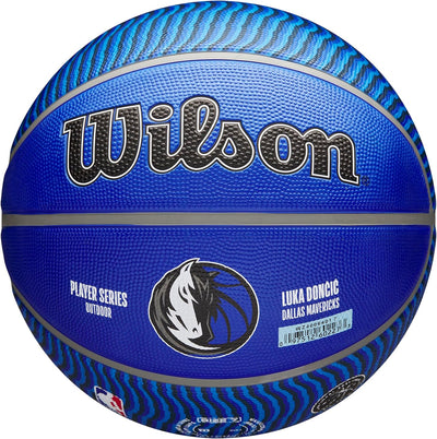 WILSON NBA Player Icon Outdoor Basketball – Grösse 17,8–74,9 cm und Mini-Grösse 7 Luka Doncic, 7 Luk