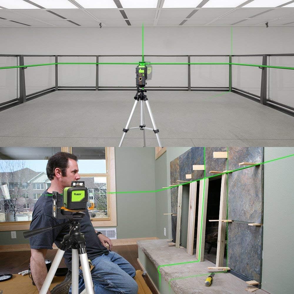 Huepar PV3 L-Form Laser Level Adapter für Kreuzlinienlaser, Magnetisch Schwenkbarem Sockel, 180 Grad