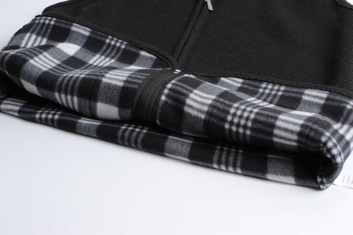 Herren Strickweste Strickjacke ohne Ärmel V-Ausschnitt Ärmellose Fleecefutter Jacke Reissverschluss
