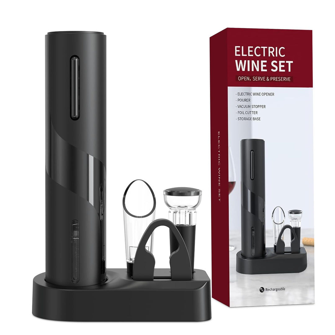 Korkenzieher Elektrisch, Weinflaschenöffner Set, Automatischer Flaschenöffner, Geschenkidee Weinflas