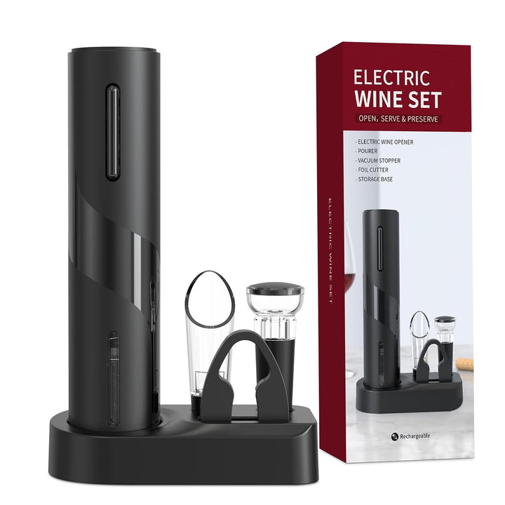 Korkenzieher Elektrisch, Weinflaschenöffner Set, Automatischer Flaschenöffner, Geschenkidee Weinflas