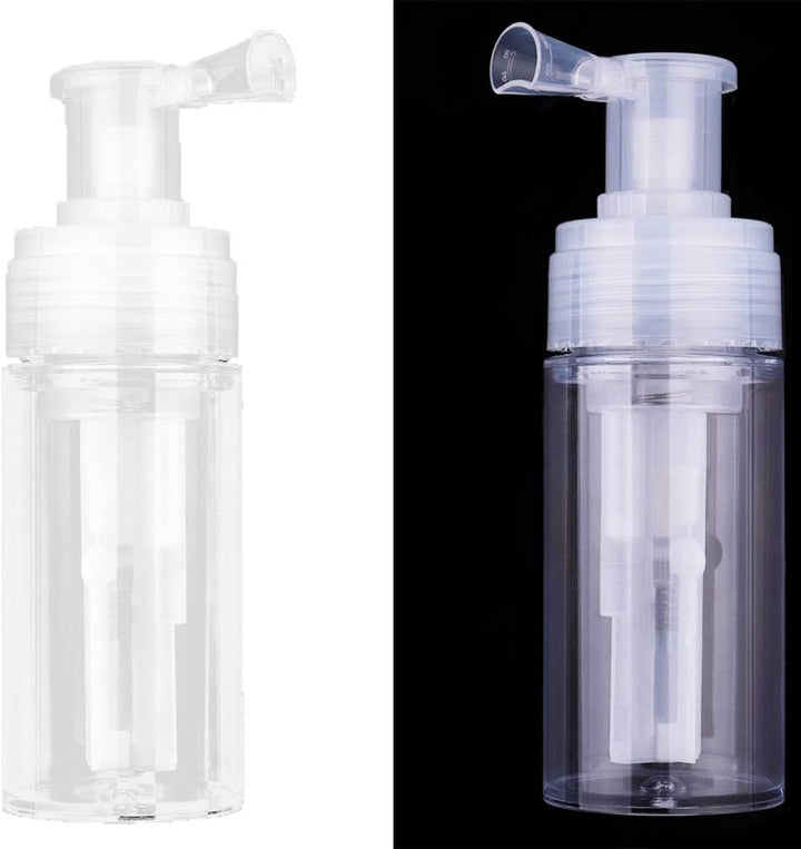 EXCEART Quetschflasche Pulver Sprühflasche Nachfüllbar Transparent Leer Sprayer Flasche Fiber Applic