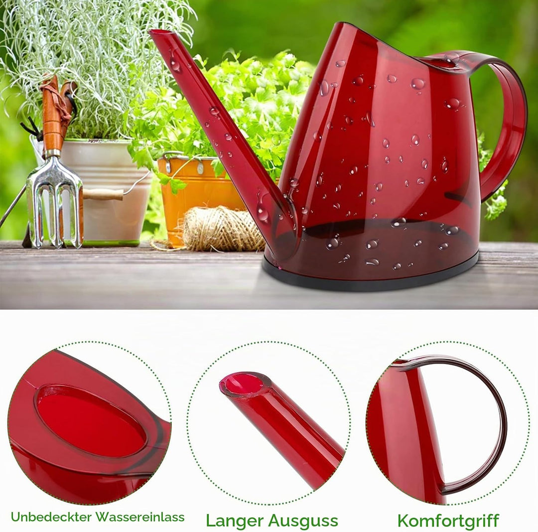 Giesskanne für Zimmerpflanzen, Loft Flower Care Giesskanne, 1,2L Pflanzengiesskanne mit langem Ausla