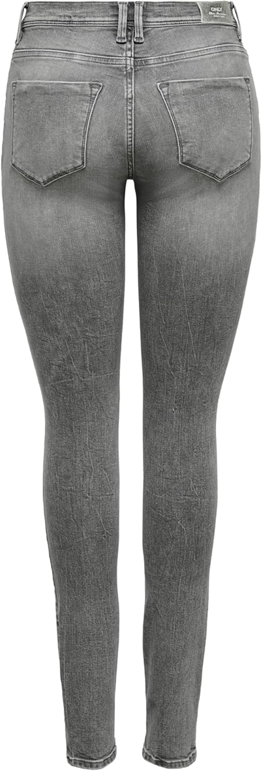 ONLY Shape Life Regular Grey Skinny Jeans 25 Grauer Denim, 25 Grauer Denim