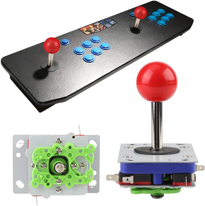 Hztyyier Joystick, Tasten und Joystick DIY Controller Kit, 2/4/8 Way Game Joystick Ball für Spiele