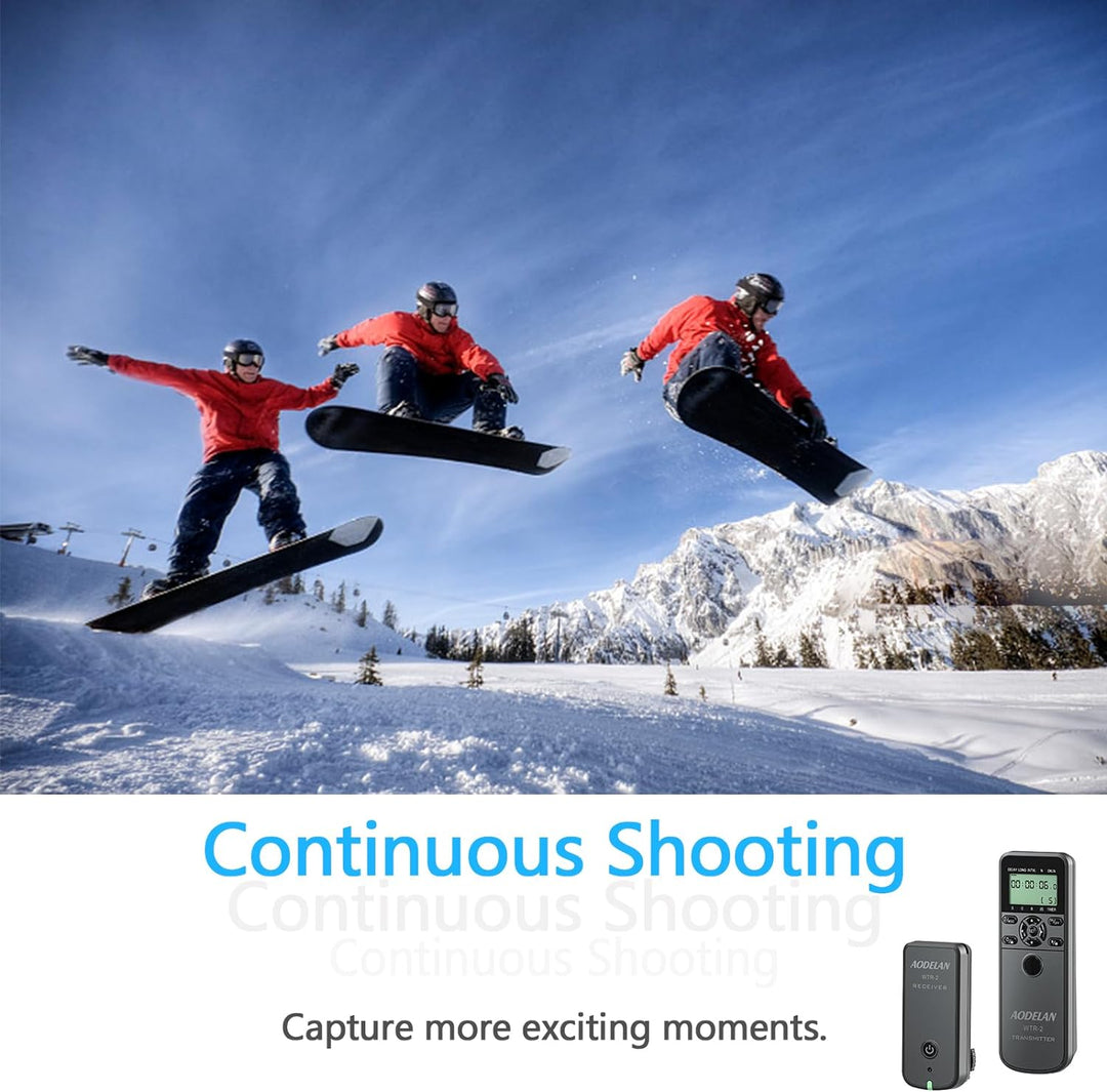 AODELAN Timer-Ausloeser Fernauslöser mit Intervalometer für Canon EOS R EOS RP 90D M6 Mark II 7D für