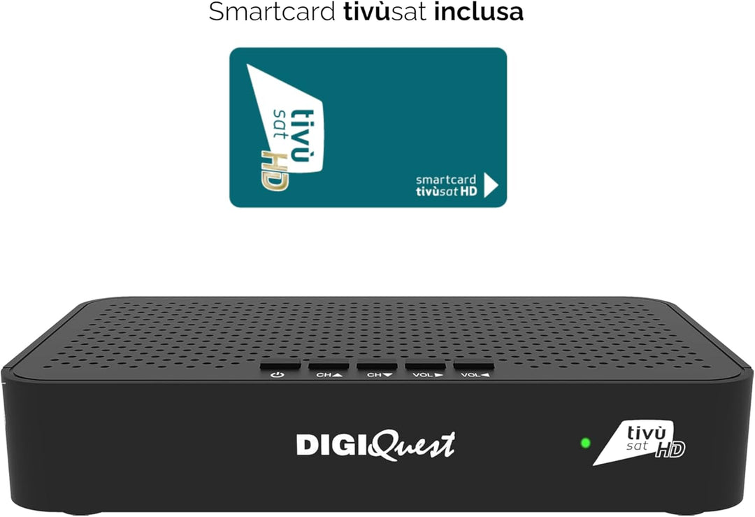 Digiquest Decoder Tivùsat Classic Q10, Nero