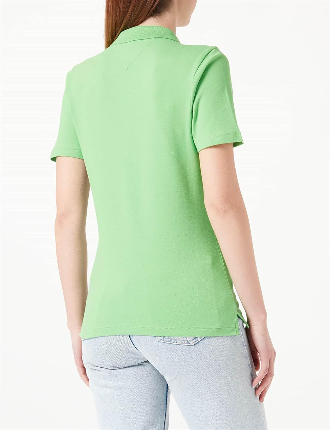 Tommy Hilfiger Damen Poloshirt Kurzarm 1985 Slim Pique Polo Ss Slim Fit XS Grün (Spring Lime), XS Gr
