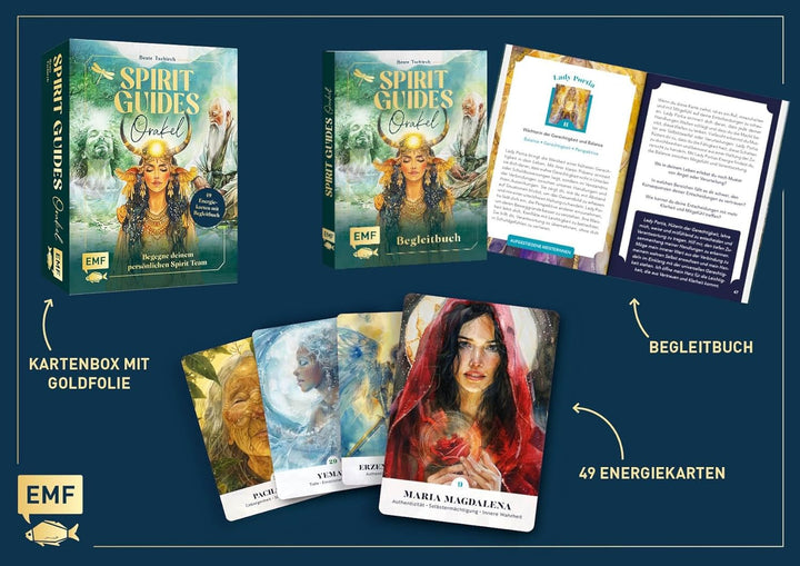 Orakel-Kartenset: Spirit Guides | 49 Energiekarten mit Begleitbuch: Begegne deinem persönlichen Spir