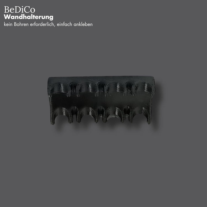 BeDiCo I 4er-Set I Edelstahl Spülmaschinen Aufsteck-Weinglashalter I Schutz der Gläser vor Kippen, B