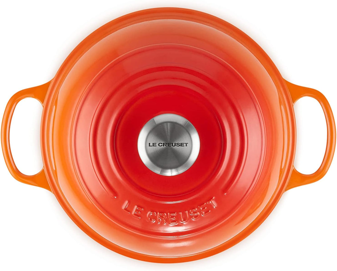 Le Creuset Signature Gusseisen Brot Bräter, 24cm, Ofenrot, 21301240900430, Ofenrot