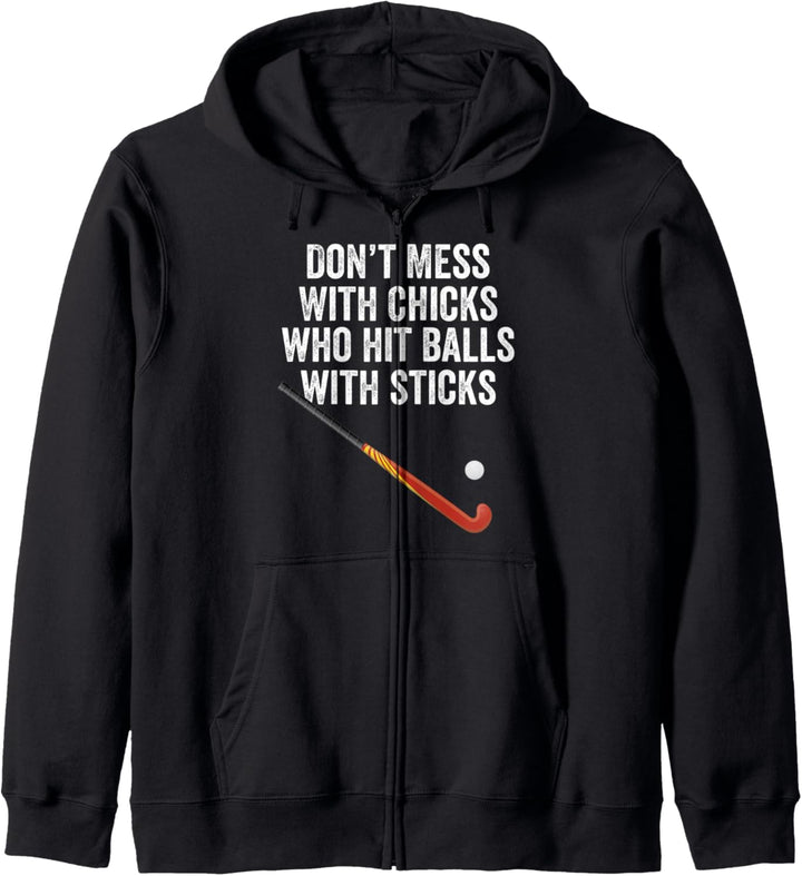 Field Hockey Funny Slogan Pun Gift Kapuzenjacke