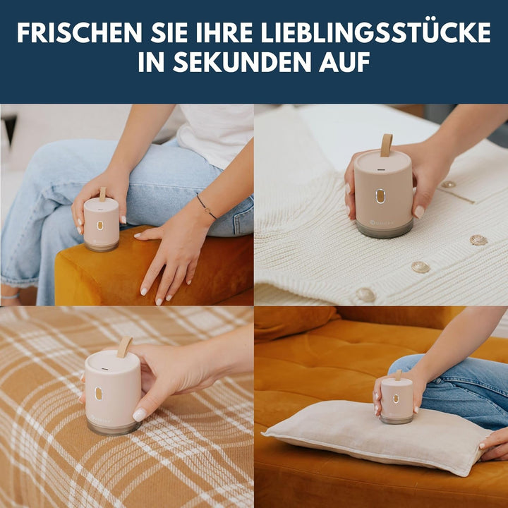 Fusselrasierer elektrisch – Fusselentferner & Entfussler für Kleidung, kompakt & tragbar – wiederauf