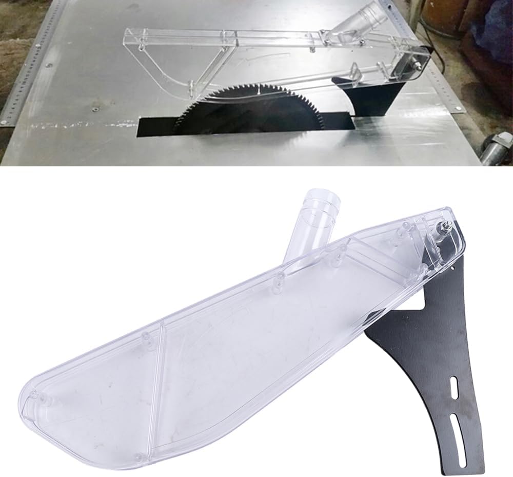 Tischkreissäge Spanhaube Sägeblattschutz transparent 12-Zoll Kreissäge Staubsammlung Schutzhaube ein