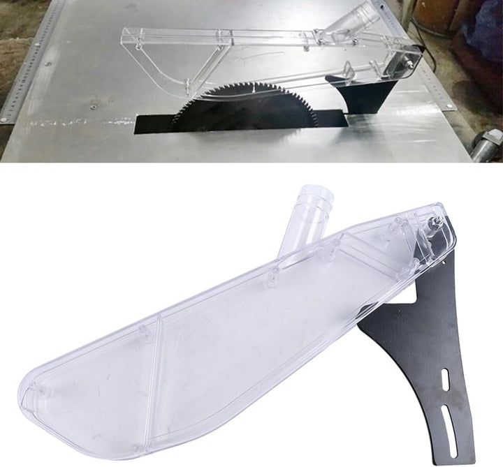 Tischkreissäge Spanhaube Sägeblattschutz transparent 12-Zoll Kreissäge Staubsammlung Schutzhaube ein