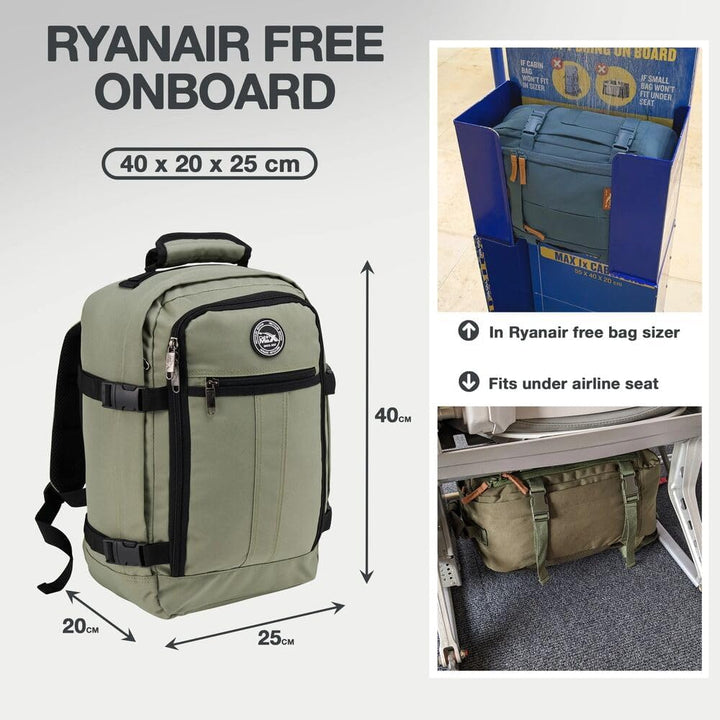 Cabin Max Reiserucksack, 40 x 20 x 25 cm, für Handgepäck – Rucksack mit niedrigem Sitz, geeignet für