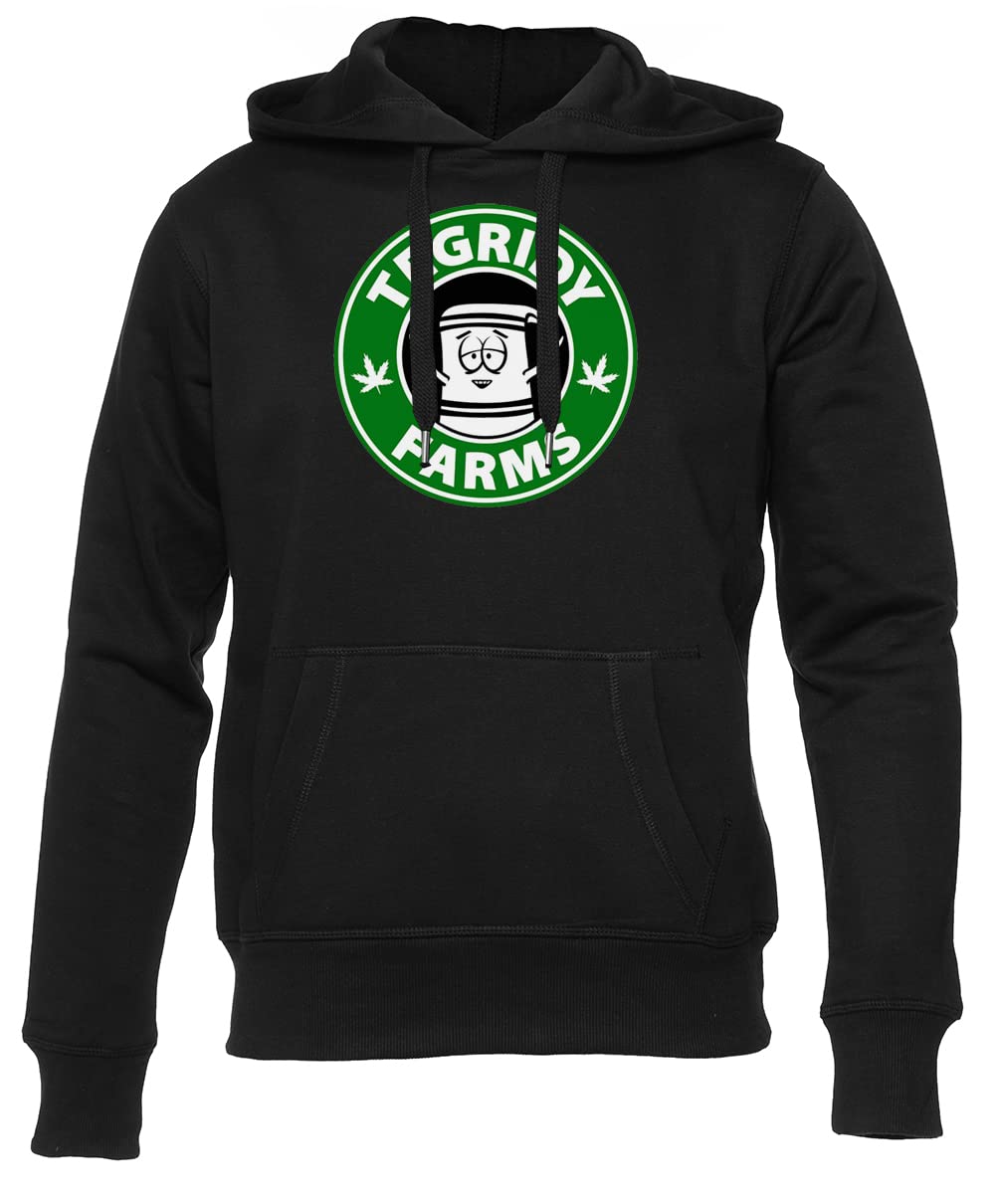 NEWTEE Tegridy Farms Grauer Unisex Schwarz Hoodie Männer Frauen XS Schwarz, XS Schwarz