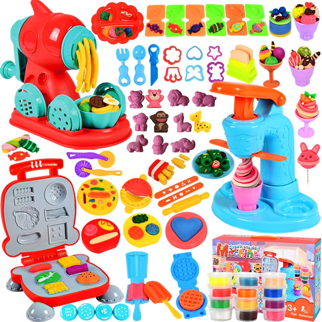 UCAMP Knetwerkzeug Set mit Plastilin Werkzeuge für Kinder - Zubehör für Knete, Teig - Spielset Burge