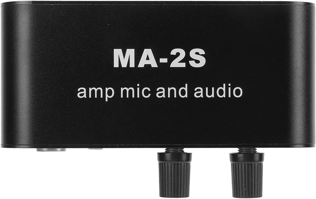 DC12V Stereo-Audio-Vorverstärker 3 Ausgangsanschlüsse 3,5-mm-Kondensatormikrofon-Schnittstelle Kopfh
