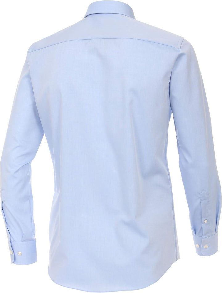 CASAMODA Herren Popeline Hemd unifarben extra Langer Arm 69cm 006559 Modern Fit 40 Hellblau, 40 Hell