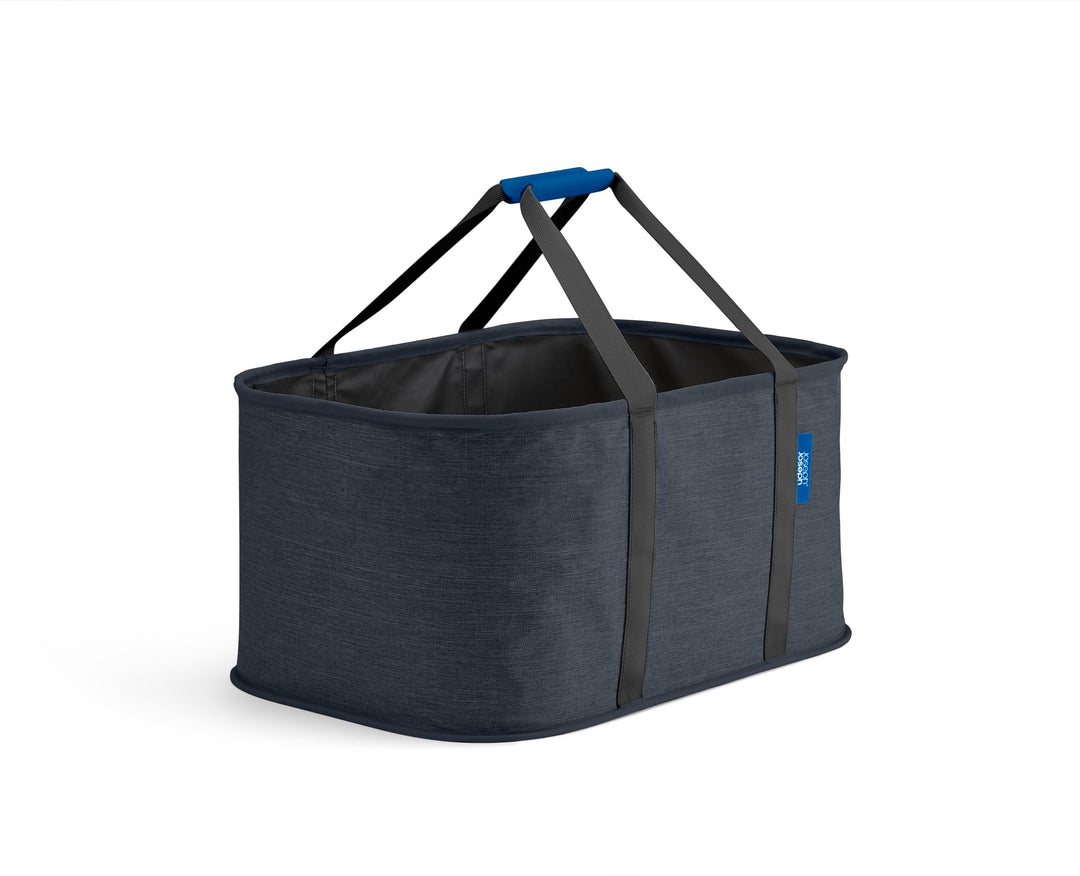 Joseph Joseph Hold-All faltbarer 35L Wäschekorb, Feuchtigkeitsabweisend, Strapazierfähig, Schwarz/Du