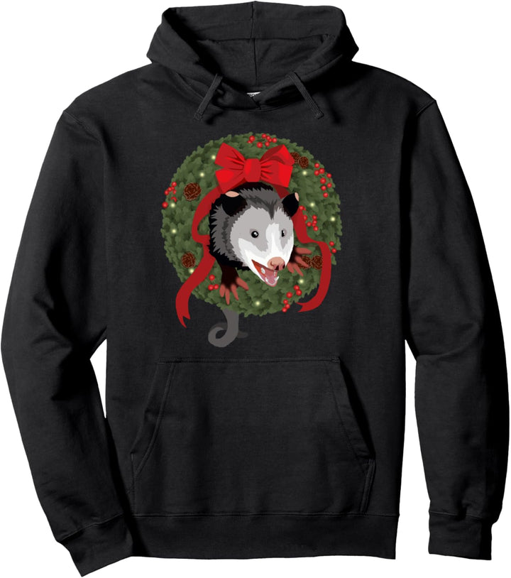Lustiges Opossum Weihnachten Pullover Hoodie