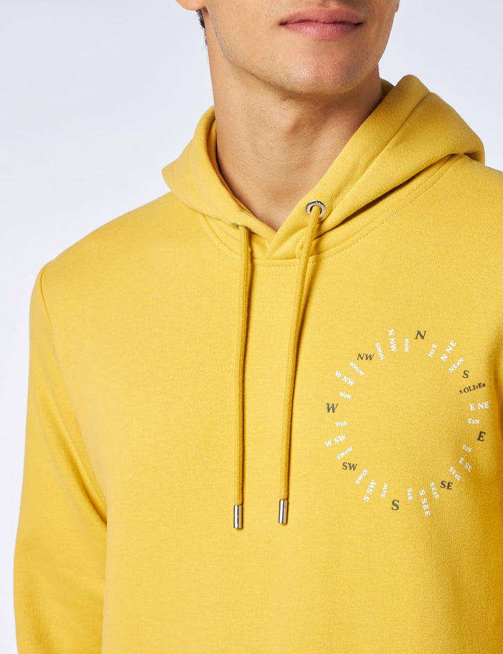 s.Oliver Herren Sweatshirt Langarm M Gelb, M Gelb