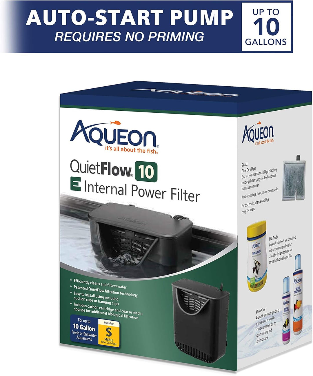 Aqueon Quietflow E Interner Stromfilter, Small - 10 Gallon, Keine Keine Small - 10 Gallon, keine Sma