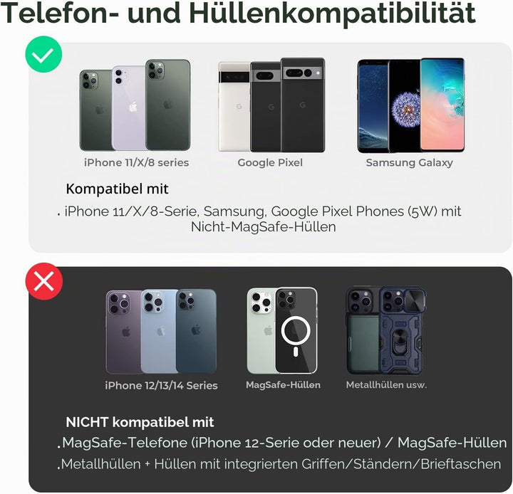iOttie iTap 2 Magnetic Air Vent Car Mount Halterung für iPhone XS Max R 8 Plus 10 W für Samsung Gala