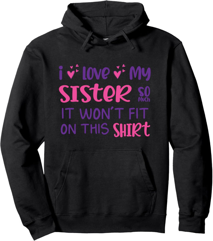 Es wird nicht Schwester Fit Ehrfürchtige Schwester oder Brud Pullover Hoodie