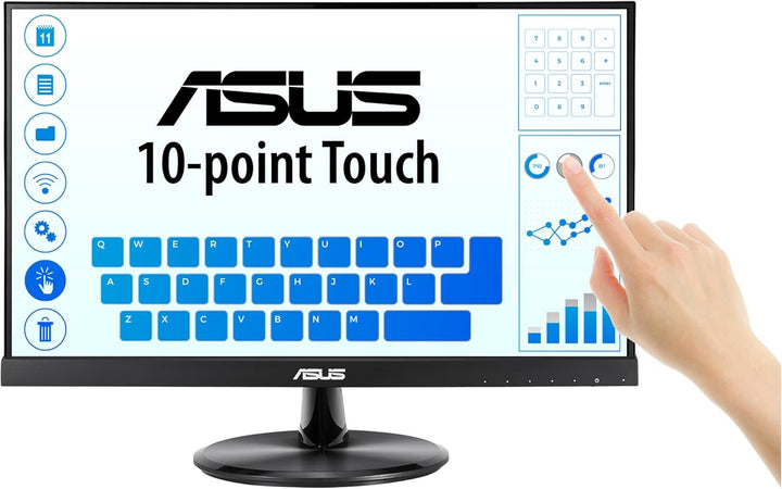 ASUS VT229H | 21,5 Zoll Full-HD Touch Monitor | 10 Punkt Multi-Touch, Flimmerfrei, Blaulichtfilter,