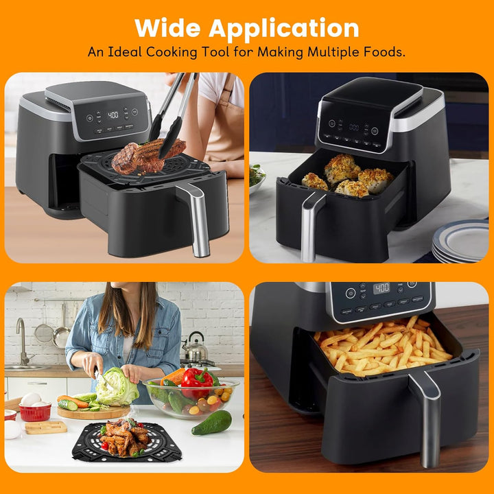 GXF Grillplatte für Heissluftfritteuse für Ninja AF140UK 4-in-1 4.7L, 21.6CM x 21.6CM Heissluftfritt
