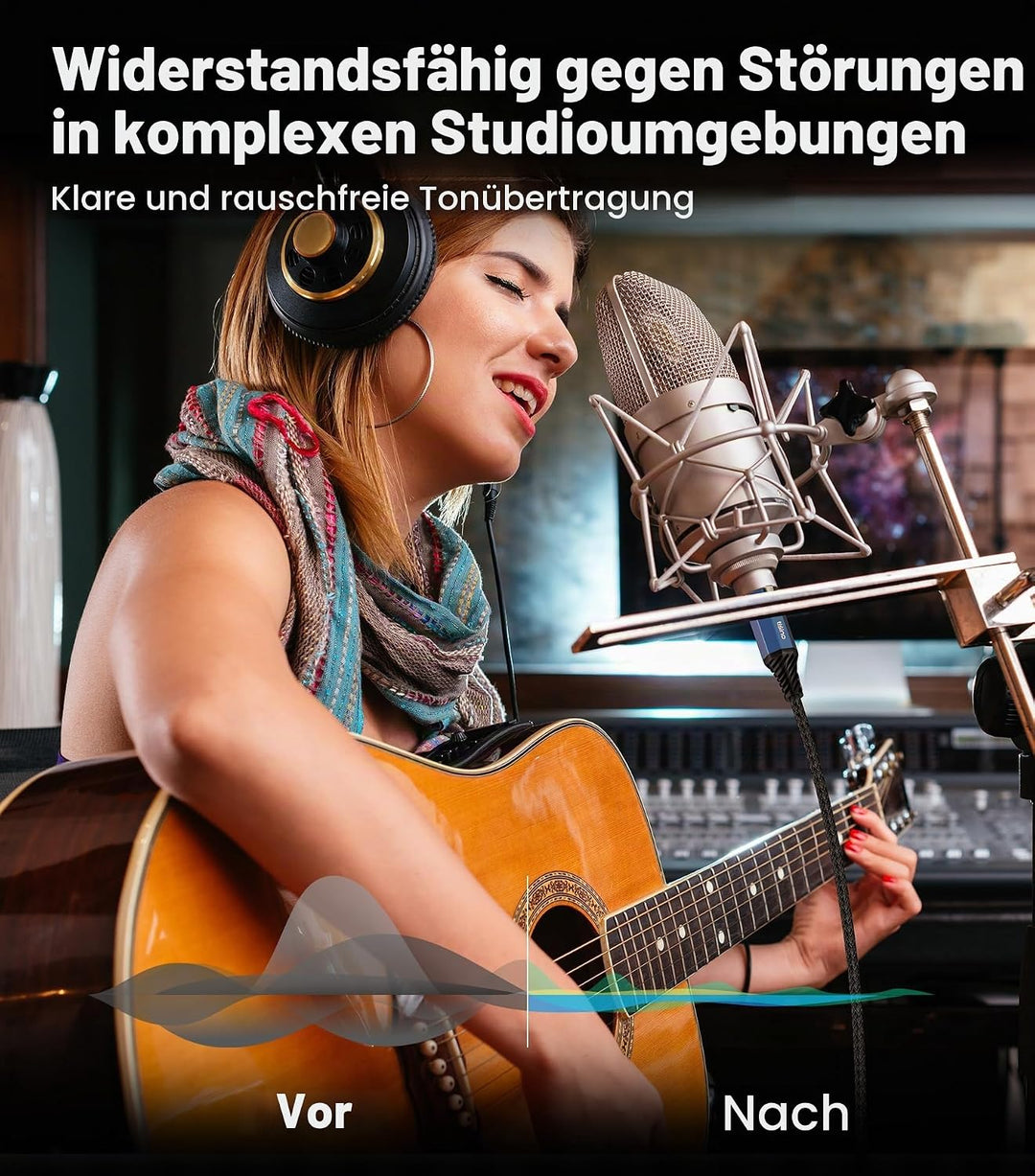 Tisino XLR auf USB C Mikrofonkabel, Upgraded Hi-Fi Audio Recording Kabel USB C Mikrofonkabel für dyn