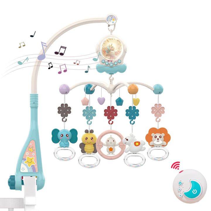 Eners Baby Musik Mobile Babybett, Spieluhr Mobile Baby Mädchen Junge, Mobile Halterung Babybett Wick