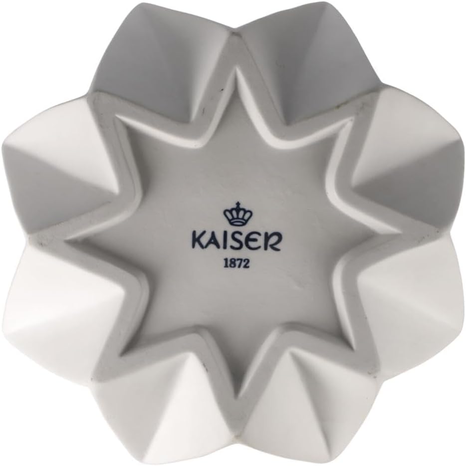 Goebel Polygono Star Vase aus Biskuitporzellan in der Farbe Weiss, Höhe: 33,5cm, 14-003-73-1
