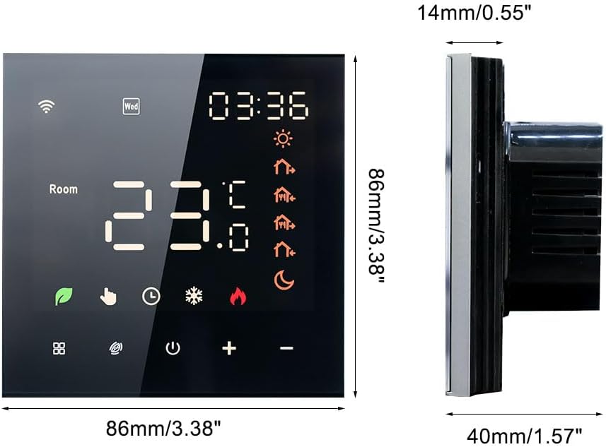 2023 Irishom WiFi Thermostat Raumthermostat Elektrische Fussbodenheizung Wchentlich Programmierbar E